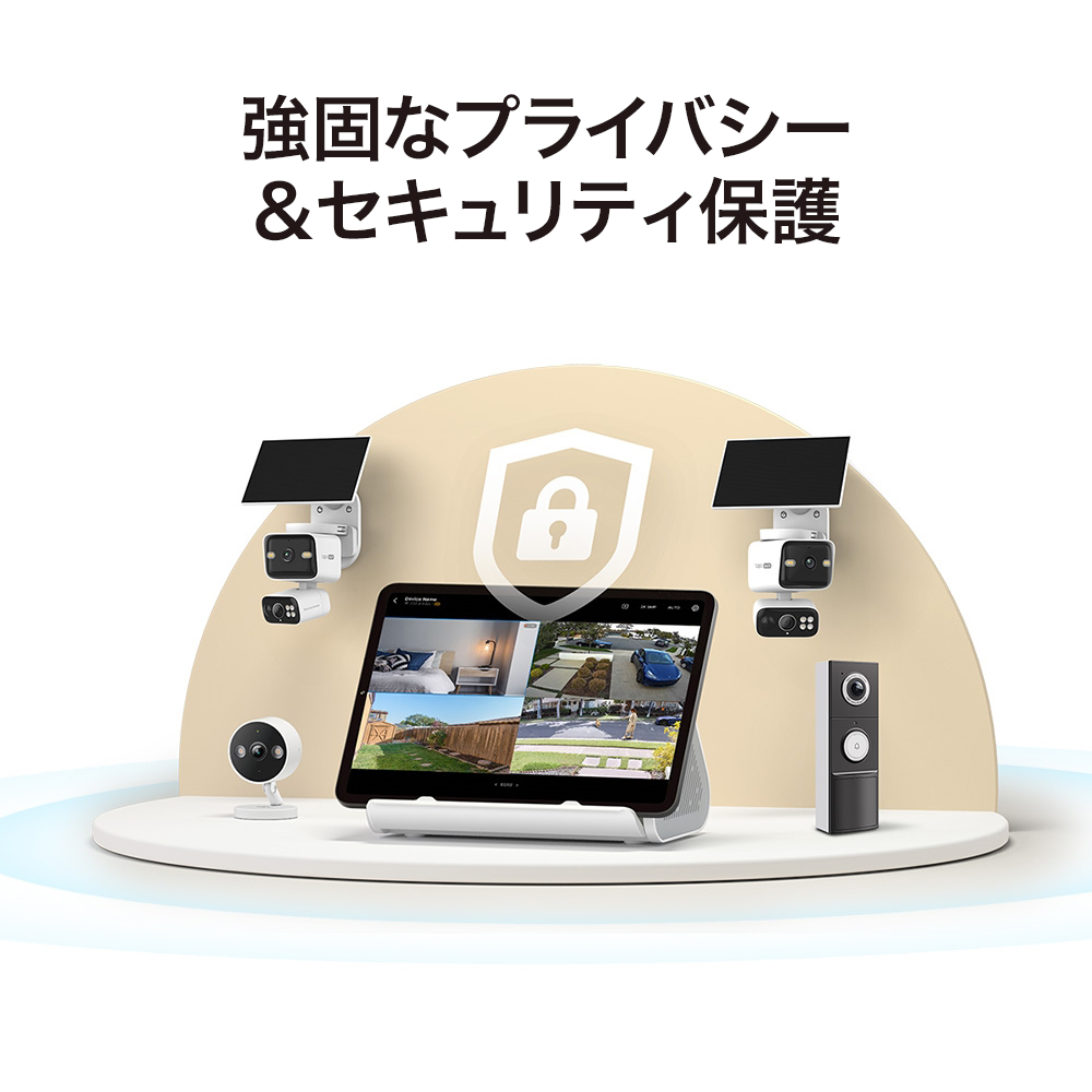 【Tapo Store限定早割★21%OFF】Tapo ホームセキュリティハブ&ソーラー給電デュアルレンズパンチルトセキュリティカメラキット HB410