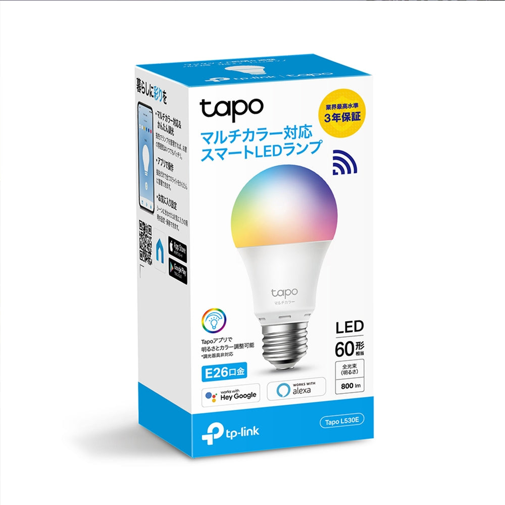 Tapo マルチカラー対応 スマートLEDランプ Tapo L530E