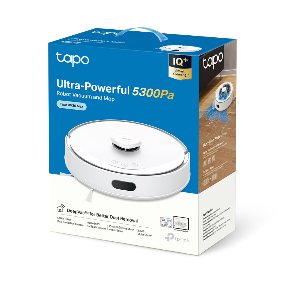 Tapo ロボット掃除機 LiDAR&IMUデュアルナビシステム Tapo RV30 Max White