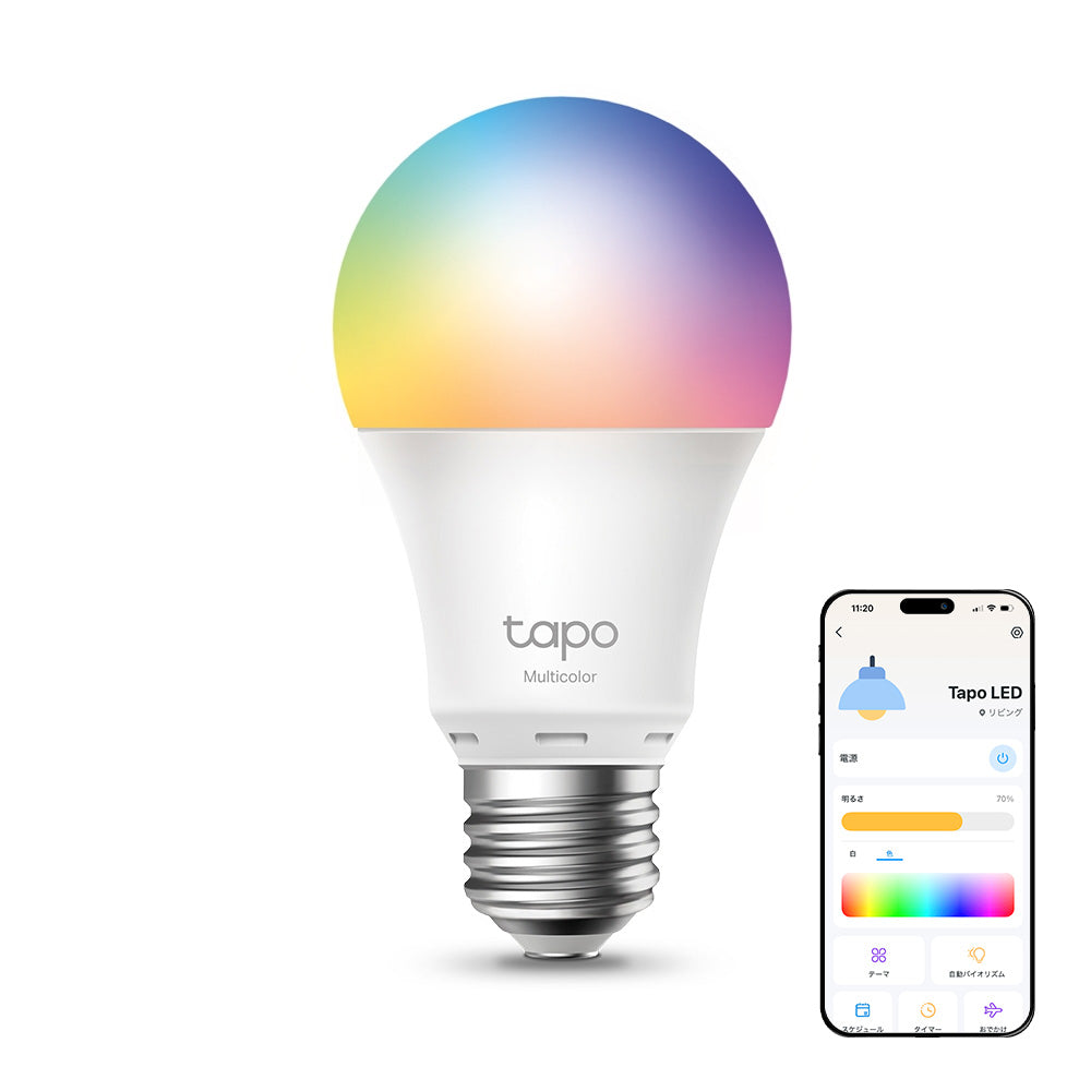 スマートライト　マルチカラー 2700K〜6500K Tapo マルチカラー対応 スマートLEDランプ Tapo L530E