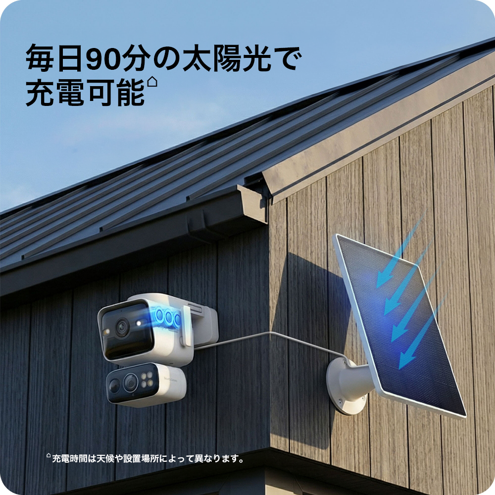 Tapo 4K ソーラー給電デュアルレンズパンチルト防犯カメラ Tapo C675D KIT