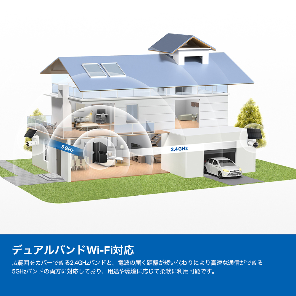 Tapo 4K 8MP 屋外/室内防犯カメラ カラーナイトビジョン マグネット Tapo C460