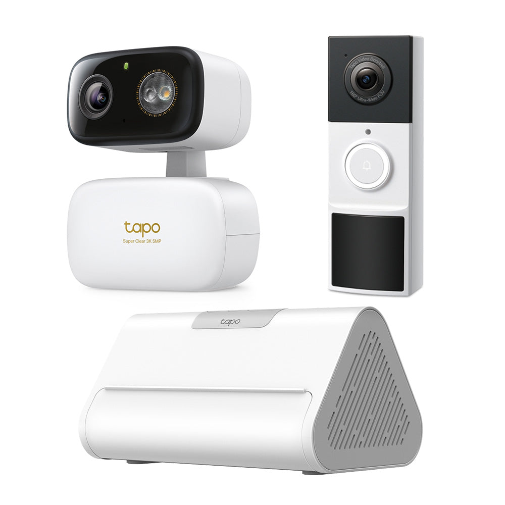 Tapo ホームセキュリティハブ H500 &5MP見守りカメラC236 & スマートドアホンD210セット