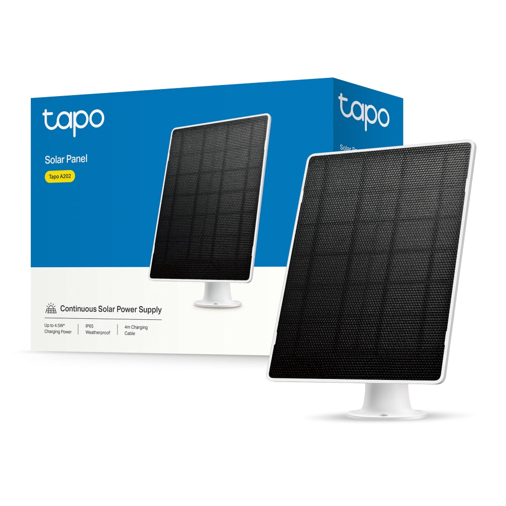 Tapo バッテリー式カメラ用ソーラーパネル 360°調節 Tapo A202