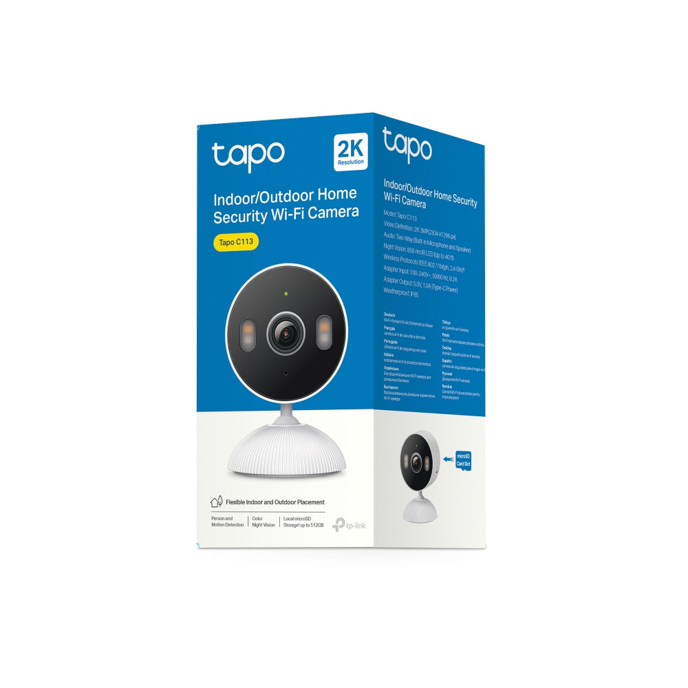 【9月30日発売】Tapo 屋内外兼用 見守りカメラ 2K 3MP ナイトビジョン Tapo C113