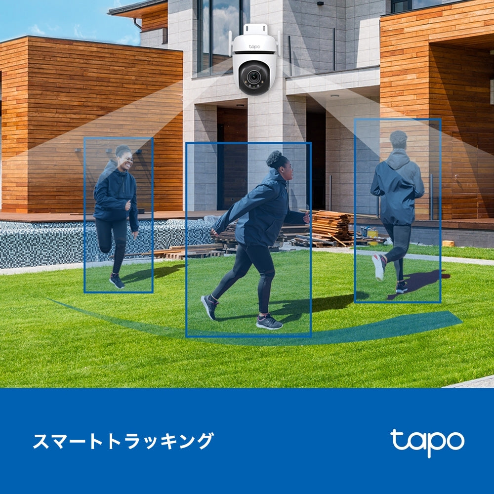 Tapo 屋外防犯カメラ 400MP 屋内/屋外 パンチルト Tapo C520WS/A