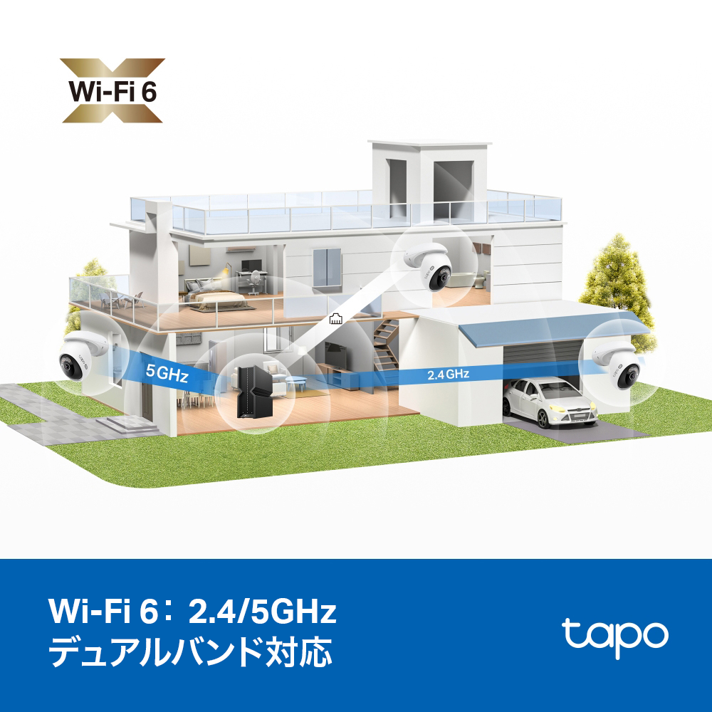 Tapo 4K 8MP 屋外防犯カメラ パンチルト Tapo C560WS