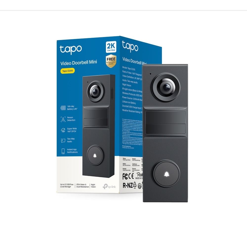 Tapo カメラ付きスマートミニドアホン D205