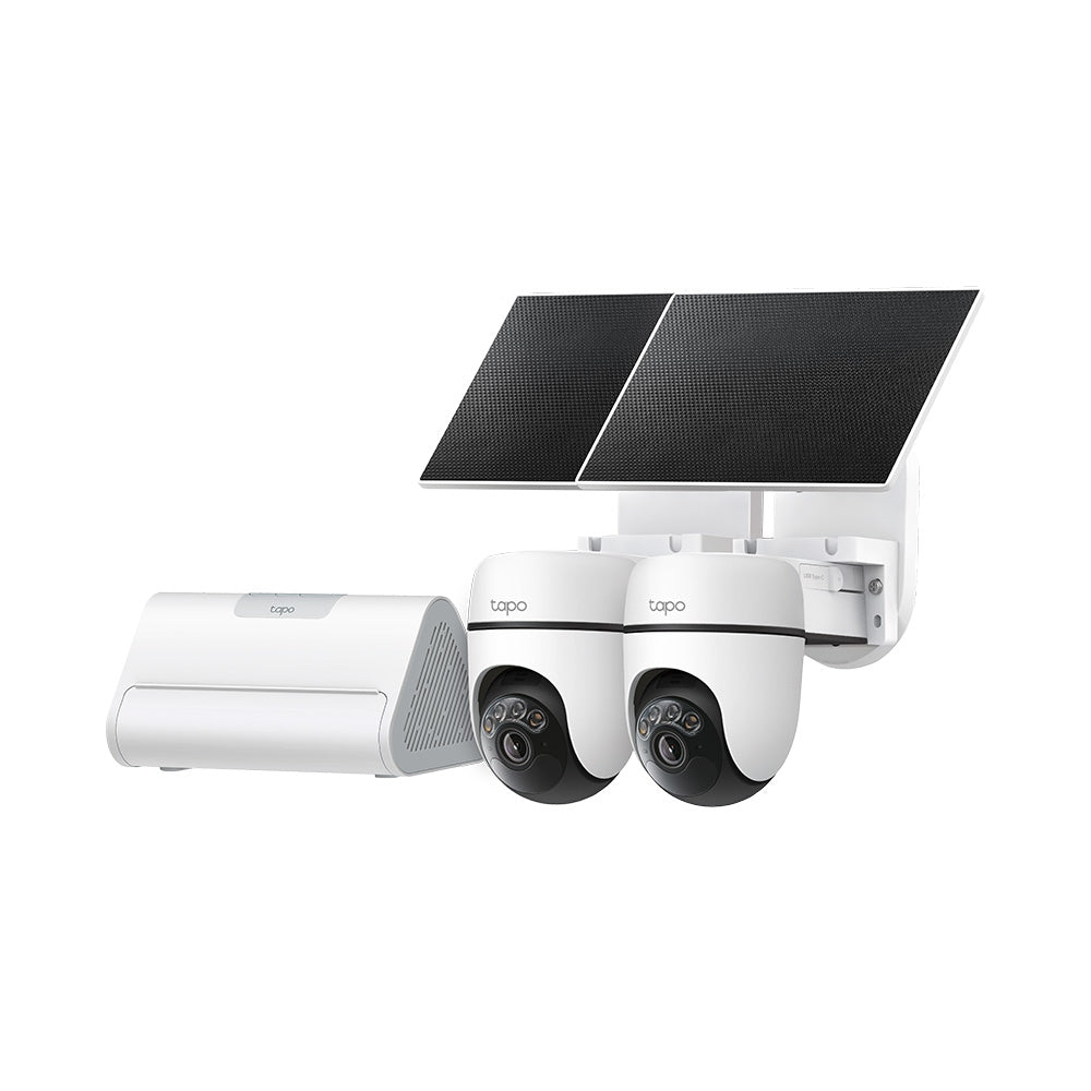 【早割★15%OFF】Tapo ホームセキュリティハブ＆ソーラー給電パンチルトセキュリティカメラキット HB112
