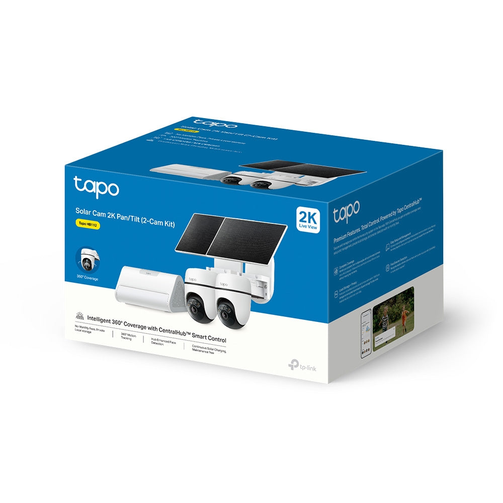 【早割★15%OFF】Tapo ホームセキュリティハブ＆ソーラー給電パンチルトセキュリティカメラキット HB112