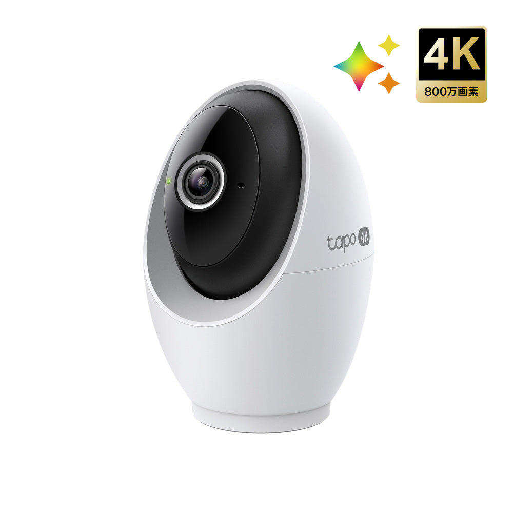 Tapo 4K 屋内 見守りカメラ 800万画素  360°首振り Tapo C260
