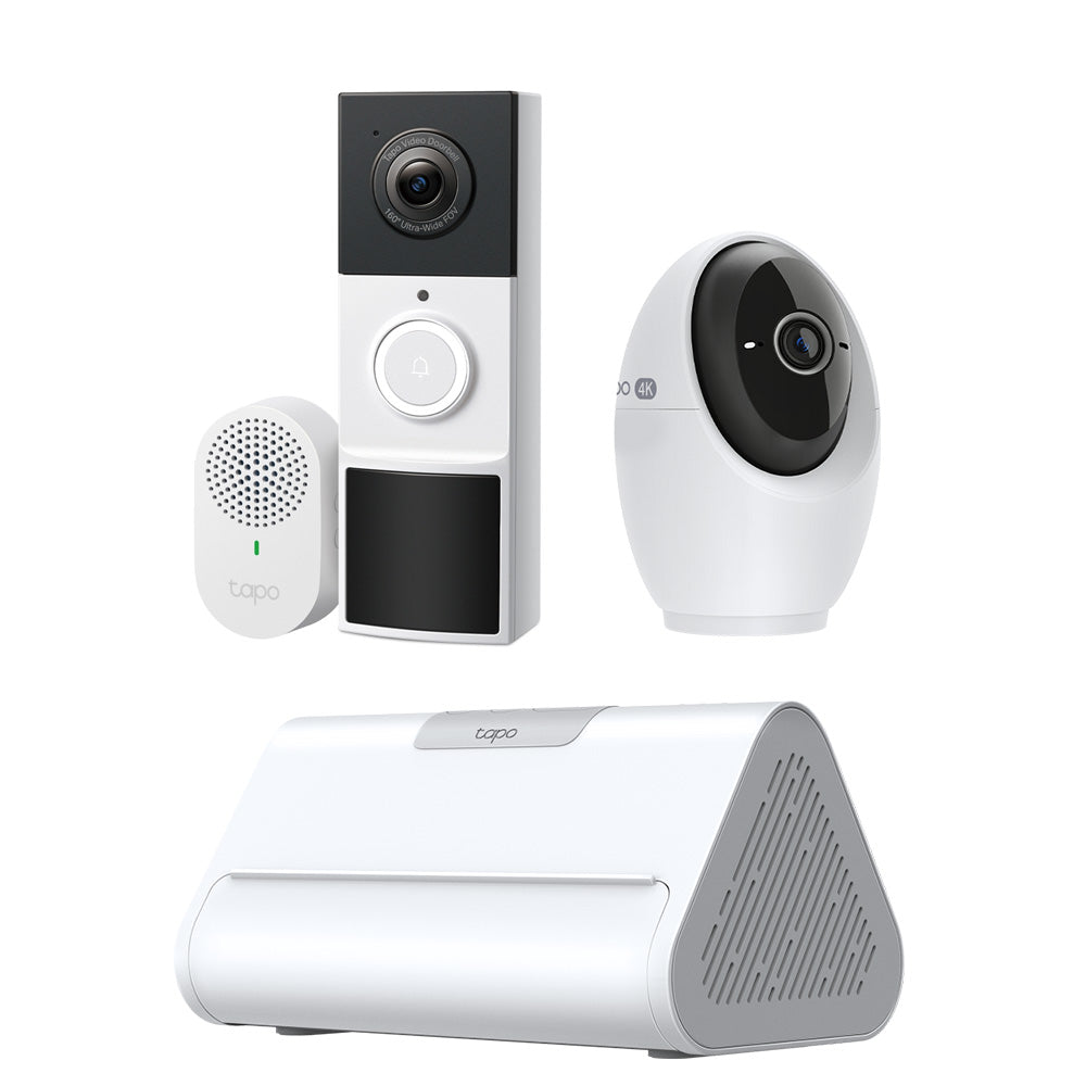 Tapo スマートホームベース1台＆屋内見守りカメラ1台＆ドアホン1台 スマートホームセット