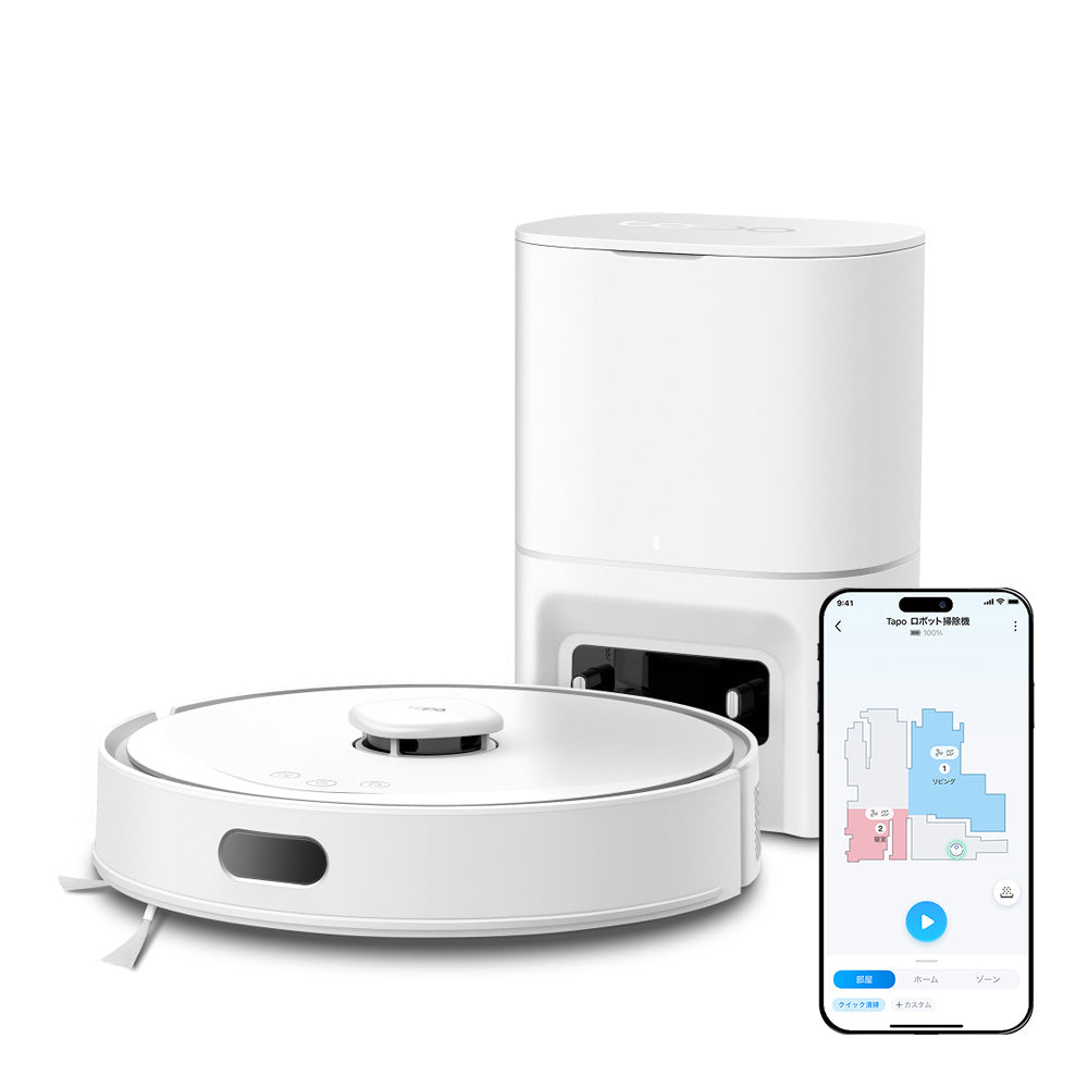 Tapo 2in1ロボット掃除機 LiDAR&IMUデュアルナビシステム搭載 Tapo Tapo 2in1ロボット掃除機 LiDAR&IMUデュアルナビシステム搭載 Tapo