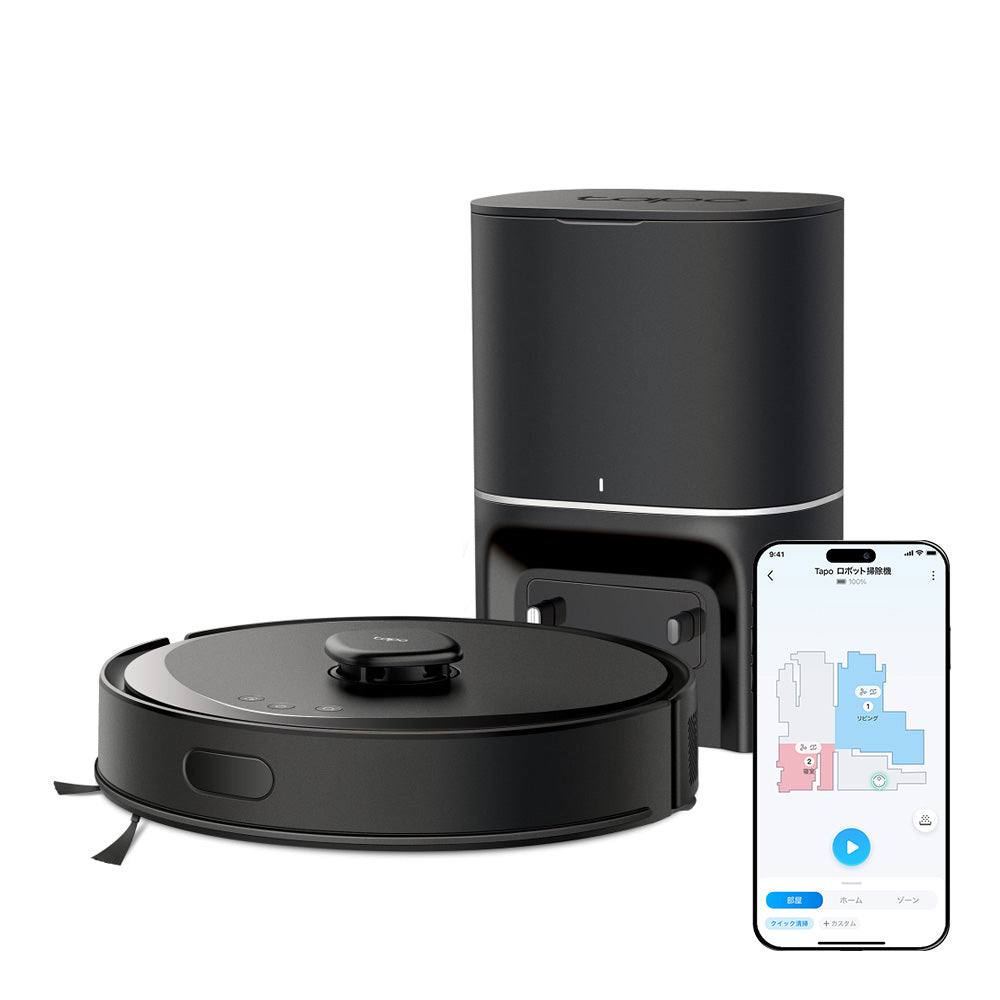 Tapo 2in1ロボット掃除機 LiDAR＆IMUデュアルナビシステム Tapo RV30 Max Plus